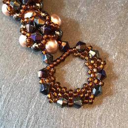 Hulton Abbey bracelet beaded toggle clasp loop.