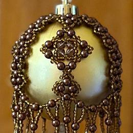 Close up view of brown bauble.