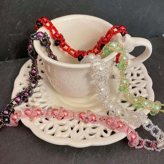 Heather bracelet.