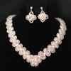 Pink necklace made with top embellishment and no edging.