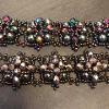 Silver Squares and Petrol Squares bracelets